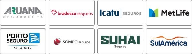 Seguradoras que Operamos Aruana, Bradesco, Icatu, MetLife, Porto Seguro